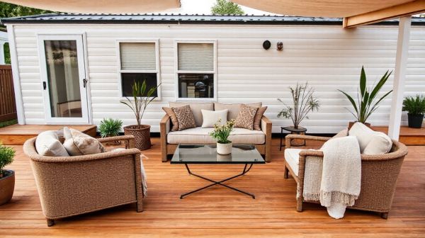 5 astuces pour transformer une terrasse pour mobil-home